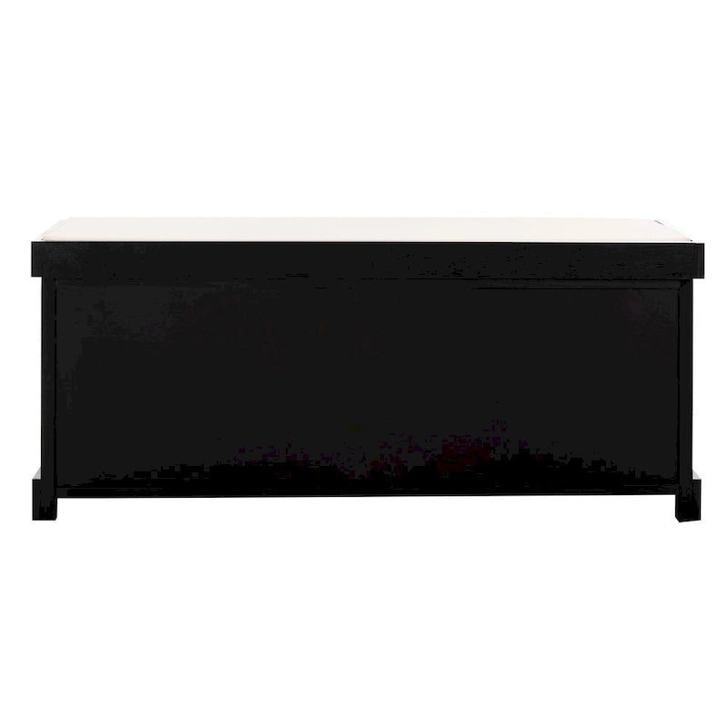 Banc de rangement gris/blanc - 47 x 16.1 x 19.9