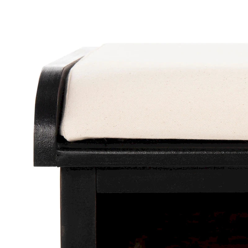 Banc de rangement gris/blanc - 47 x 16.1 x 19.9