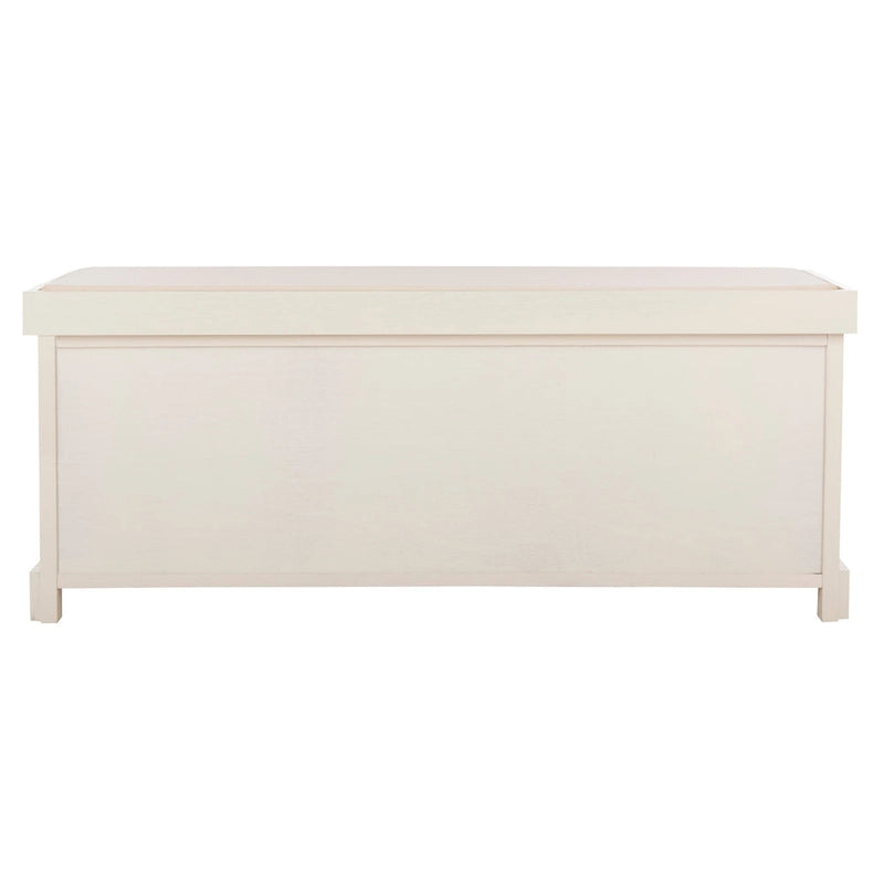 Banc de rangement gris/blanc - 47 x 16.1 x 19.9