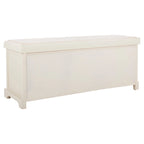 Banc de rangement gris/blanc - 47 x 16.1 x 19.9