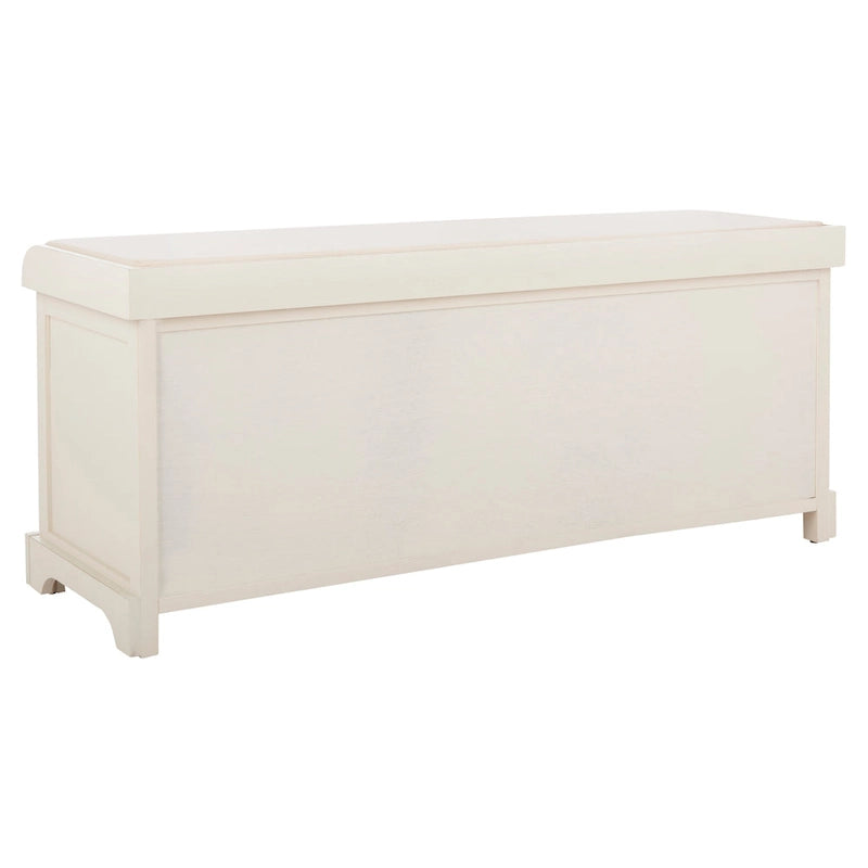 Banc de rangement gris/blanc - 47 x 16.1 x 19.9