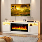 Meuble TV de 70 po avec foyer électrique de 36 po
