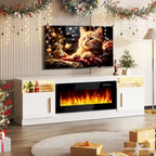 Meuble TV de 70 po avec foyer électrique de 36 po