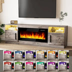 Meuble TV de 70 po avec foyer électrique de 36 po