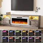 Meuble TV de 70 po avec foyer électrique de 36 po