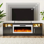 Meuble TV de 70 po avec foyer électrique de 36 po