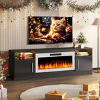 Meuble TV de 70 po avec foyer électrique de 36 po