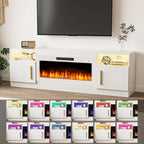 Meuble TV de 70 po avec foyer électrique de 36 po