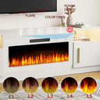 Meuble TV de 70 po avec foyer électrique de 36 po