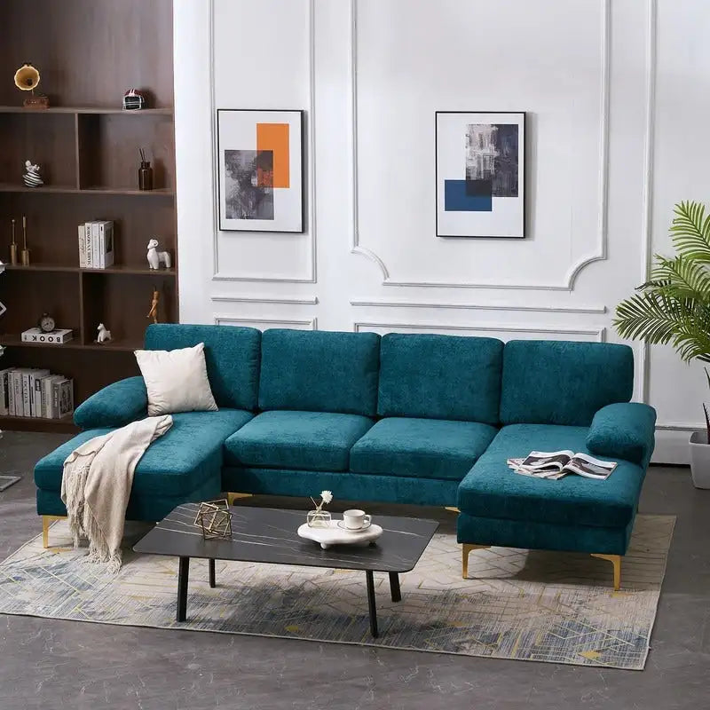 Canapé d'angle en U 4 places pour l'intérieur