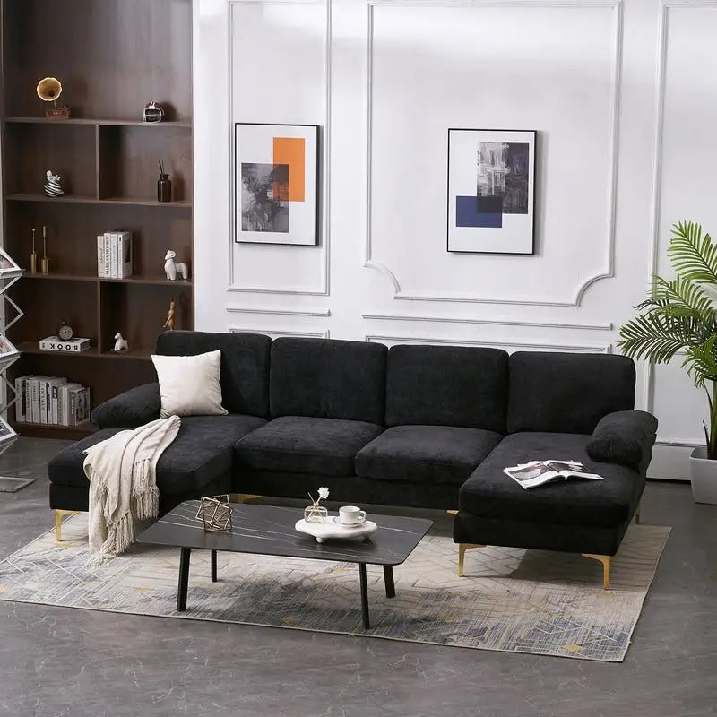 Canapé d'angle en U 4 places pour l'intérieur