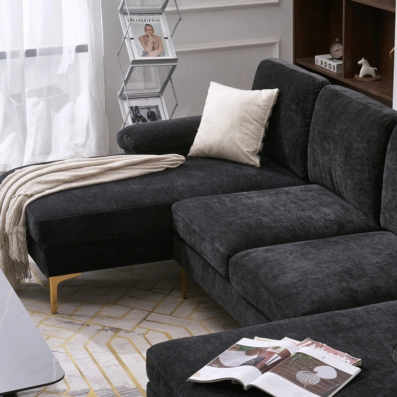 Canapé d'angle en U 4 places pour l'intérieur