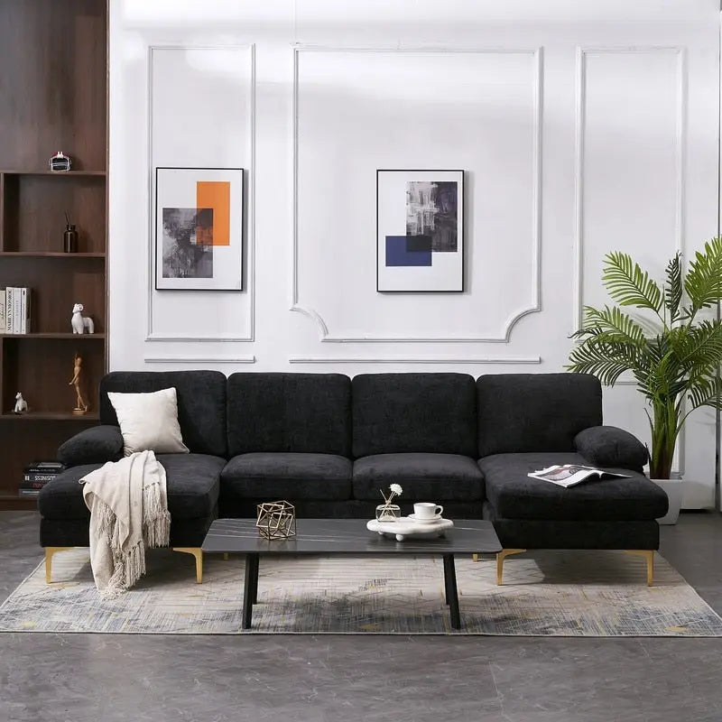 Canapé d'angle en U 4 places pour l'intérieur