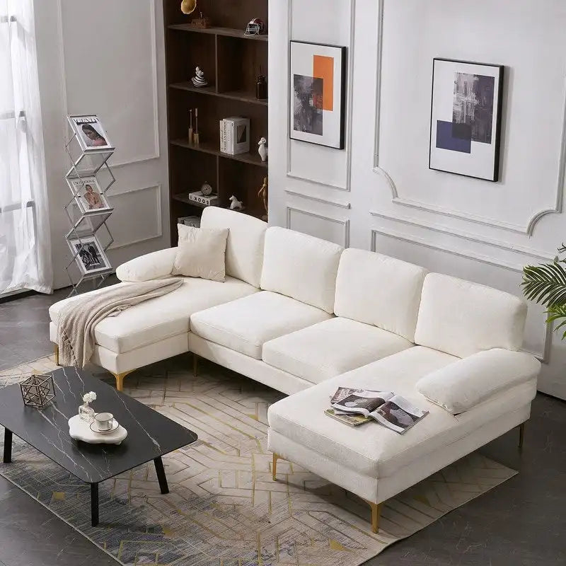 Canapé d'angle en U 4 places pour l'intérieur