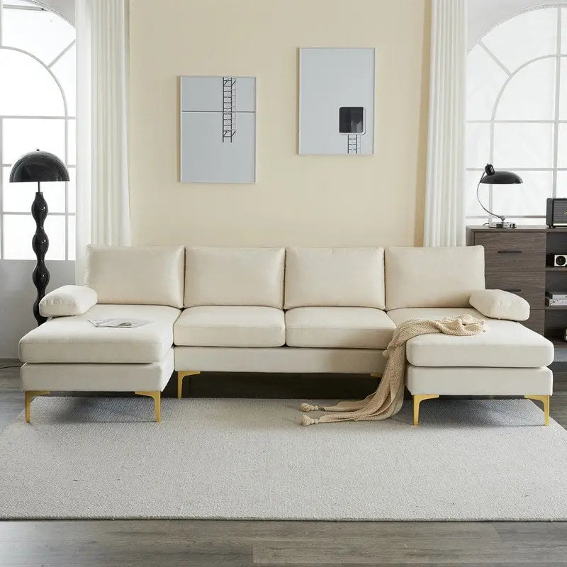 Canapé d'angle en U 4 places pour l'intérieur