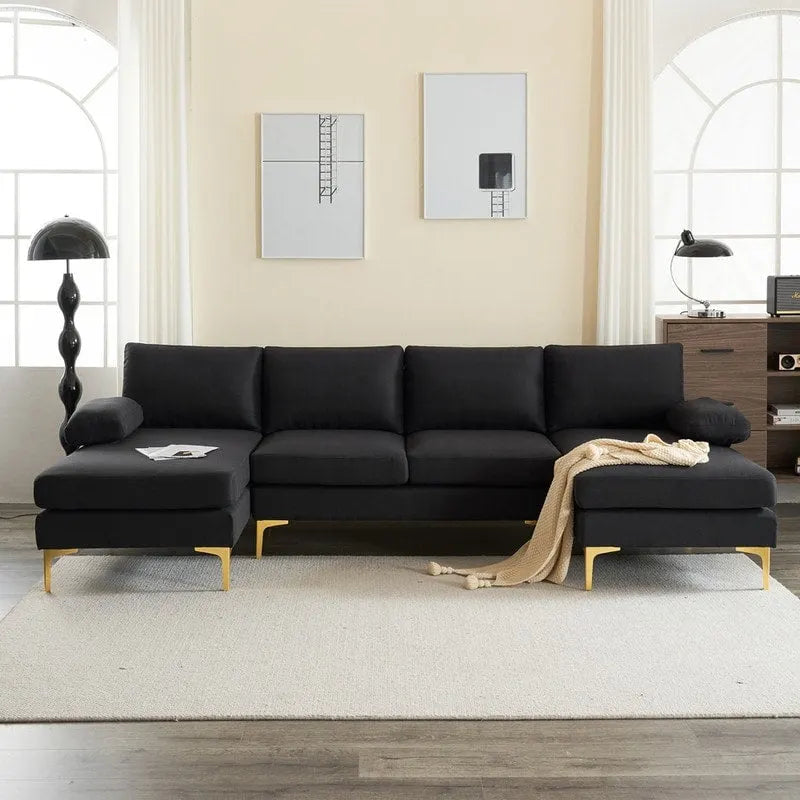 Canapé d'angle en U 4 places pour l'intérieur