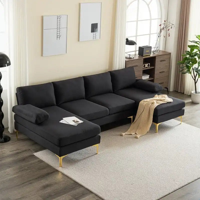 Canapé d'angle en U 4 places pour l'intérieur