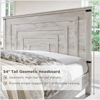 Cadre de lit Queen Size style ferme avec tête de lit de 137 cm et 2 grands tiroirs