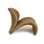 Fauteuil d'appoint Donovan en cuir marron moderne