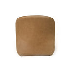 Fauteuil d'appoint Donovan en cuir marron moderne