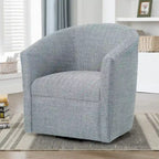 Fauteuil baril pivotant en polyester Sea Oat