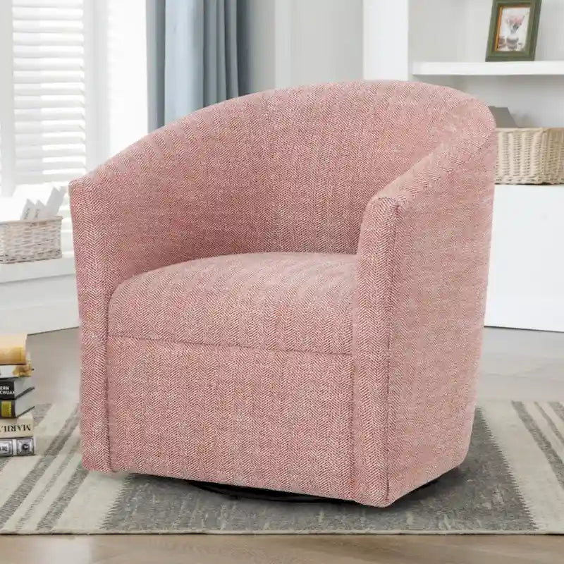 Fauteuil baril pivotant en polyester Sea Oat