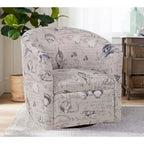 Fauteuil baril pivotant en polyester Sea Oat