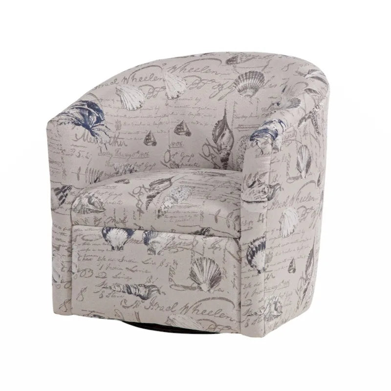 Fauteuil baril pivotant en polyester Sea Oat