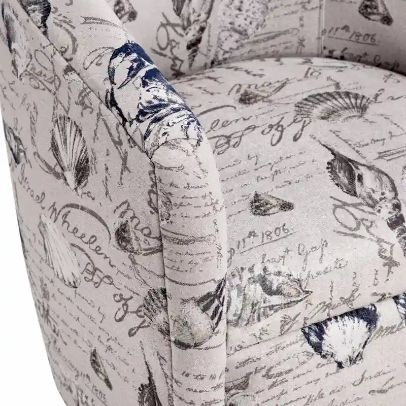 Fauteuil baril pivotant en polyester Sea Oat