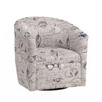 Fauteuil baril pivotant en polyester Sea Oat