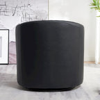 Fauteuil pivotant rond en similicuir capitonné de 29 po de large