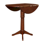 Table ronde à double abattant de 42 po – Espresso