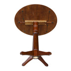 Table ronde à double abattant de 42 po – Espresso