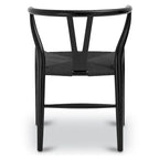 Chaises en tissu tressé - Structure en bois massif (Lot de 2)