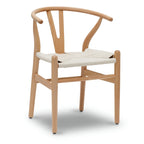 Chaises en tissu tressé - Structure en bois massif (Lot de 2)