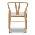 Chaises en tissu tressé - Structure en bois massif (Lot de 2)