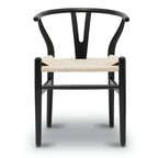 Chaises en tissu tressé - Structure en bois massif (Lot de 2)