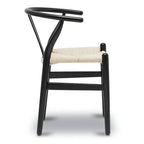 Chaises en tissu tressé - Structure en bois massif (Lot de 2)