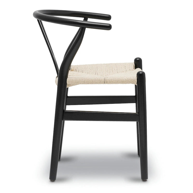 Chaises en tissu tressé - Structure en bois massif (Lot de 2)