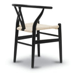 Chaises en tissu tressé - Structure en bois massif (Lot de 2)