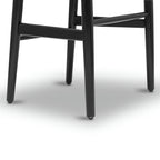 Chaises en tissu tressé - Structure en bois massif (Lot de 2)