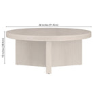 Table basse ronde de 91 cm de diamètre - 91 cm de diamètre